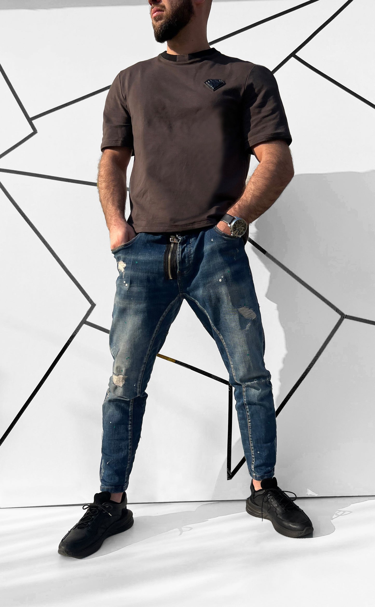 Vyriški oversize medvilniniai marškinėliai  'Sindiro'