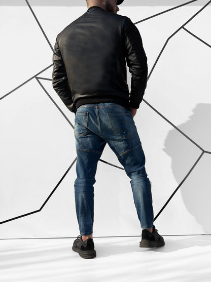 Vvyriška eko odos striukė su zomšos imitacija 'Padgante'