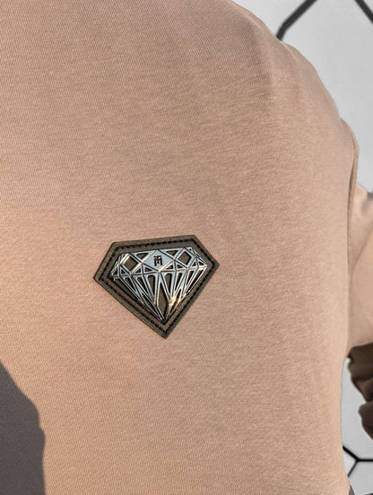 Vyriškas kreminės spalvos medvilninis laisvalaikio kostiumas 'Donveldo'